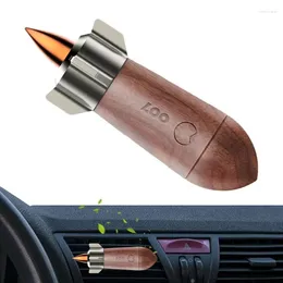 Car Vent Diffuser Air Freshener Clip Long-lasting Rocket Shape Perfume Decoration Original Wood Pendant