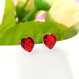 Stud Earrings ER-00199 Korean Jewellery Silver Plated Heart Women Accessories 1 Dollar Items Valentine's Day Gift