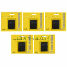 Cards 10pcs For PS2 Memory Card Memory 128MB Expansion Cards Suitable Micro Sd Memory Card For Sony Playstation PS2 Black Memory Card