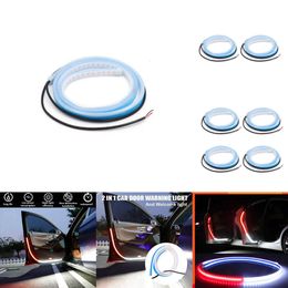 2024 Car Door Decoration Welcome Light Strips LED Warning Light 12V 120Cm LED Opening Warning LED Ambient Lamp Strip Safety Strobe