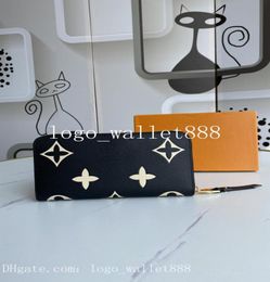 Women wallet card holder Single zipper WALLET stylish way to carry around money cards coins with box Fashion classical men leather2692485