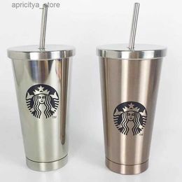 water bottle 2019 Starbucks Vacuum Insulated Travel Coffee Mug Stainless Steel Tumbler Sweat Coffee Tea Cup Thermos Flask Water Bottle C19254C L48