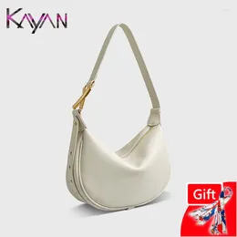 Drawstring High Quality Genuine Leather Women Single Strap Shoulder Dumpling Hobo Bag Large Capacity Female Underarm Handbag Ladies Purse