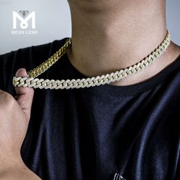 Men Chain Jewelry Hip Hop 925 Sterling Silver Lab Diamond Vvs Moissanite Cuban Link Chain