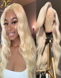 JYZ613 Blonde Full Lace Human Hair Wigs 613 Blonde Lace Frontal Human Hair Wigs Brazilian Virgin Body Wave Hair Lace Frontal Wigs2496598