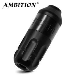 Ambition Rotary Tattoo Machine Stroke 4.0mm Permanent Makeup Pen Coreless Motor Grip 33mm RCA Interface For Body Art 240415