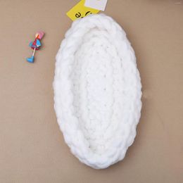 Blankets Handmade Woven Basket Creative Chunky Knitted Nest Pography Props Born Baby Boat Box Po Shoot Infant Accessories