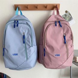 Backpack Female Of Minimalist College Students High School Junior Solid Colour Fresh Computer Bag