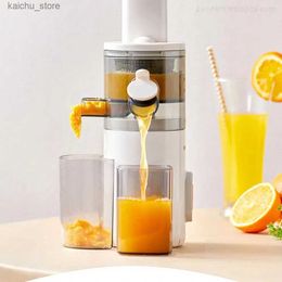 Juicers Portable Electric Juice Mini Slow Juicer Extractor Multifunction Lemon Orange Fruit Juice Maker Large Caliber Blender Easy Clean Y240418