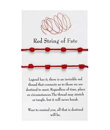 2Pcs 7 Knots Red String Bracelet For Good Luck Amulet For Success And Prosperity Friendship Bracelet299o9921783