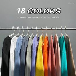 Men's T Shirts Autumn Long Sleeve T-shirt Loose Korea Trendy Bottom Shirt Unisex Solid O-neck Y2k Blouse Undershirt Couple Tees