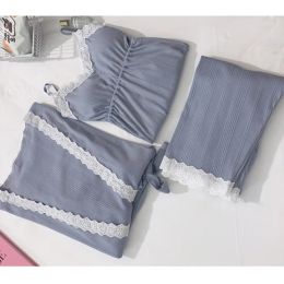 Dresses Fdfklak 3pcs/set 100% Cotton Pregnancy Pamas Long Sleeve Sleepwear Suit Spring Autumn Nursing Pregnant Woman Breast Feeding