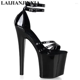 Dress Shoes LAIJIANJINXIA 20cm Sexy Clubbing Pole Dancing High Heels 8 Inch Exotic Dancer Stiletto With Platform Women Sandals