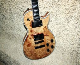 Whole guitars Custom Wooden Electric Guitar One Piece Neck Ebony fingerboard guitar 9884447