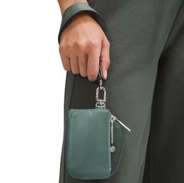 Lu Luxury dual pouch wristlet clutch bag Mens Wallet Designer Card Holder nylon pocket Organiser Coin Purses key Cardholder Womens Wallets fashion gym pouch Purse