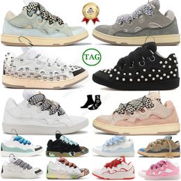Designer Casual Shoes Mens Womens Extraordinary Sneaker Nappa Men Women Trainers Classic Shoe Calfskin Rubber Embossed Leather OG Curb Sneakers Size EUR35-46