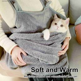 Cat Carriers Crates Houses Cat Carrier Apron Adjustable Breathable Soft Warm Portable Kitten Slin Sleepin Ba For Small Pet L49
