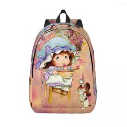 Backpack Custom Cute Sarah Kay Canvas Backpacks Men Women Casual Bookbag For School College Cartoon Bags