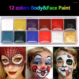 Tattoo Inks 12 Color/set Face Makeup Fashion Painting Body Paint Oil Art Eye Liner