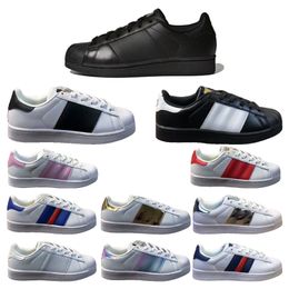 Casual Shoes super star stan smith Designer sneakers Women Triple Black White Oreo Laser Golden Platform Sports Sneakers Flat Trainers Outdoor Sports Shoes