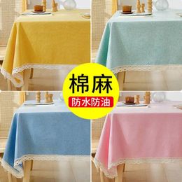 Table Cloth Cotton Waterproof And Oil Proof Disposable Contracted Tea Mat_Ling80