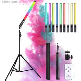 Continuous Lighting RGB light pole with tripod party Coloured LED fill light handheld flash photo lighting video Y240418