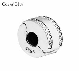 Fits Bracelet Charms Beads for Jewellery Making Signature Insignia Clip Beads 925 Sterling-Silver-Jewelry DIY Charm8430800