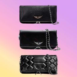 Bolsa De Sac Zadig Voltaire Bag Farfetch Zv Bag Rock Swing Wing Bag Womens Tote Handbag Shoulder Man Genuine Leather Chain Luxury Fashion Clutch Flap Cross Body Bag 312