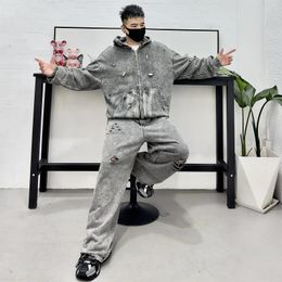 Men's Tracksuits M0318 Fashion Sets 2024 Runway Luxury European Design Party Style
