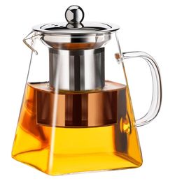 Glass Teapot with Infuser Tea Set Kettle Maker Infusers Jug Teaware Kitchen Dining Bar Home Tea Kit Glass Teapot Samovar