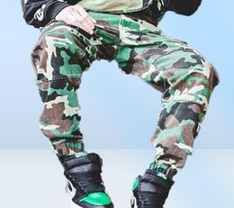 Mens Cargo Pants Casual Street Wear Style Camouflage Strap Long Pants Overalls Male Casual Pants Asian S3XL1158536