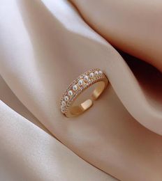 Cluster Rings 2021 Korean Fashion Pearl Ring Opening Temperament Simple Index Finger Female Banquet Jewelry9960490