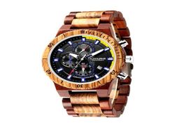 2021 Relogio Masculino Wooden Watch Men Top Stylish Luminous Hands Men Watches in Wooden Box reloj hombre9375676