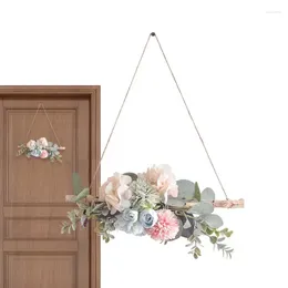 Decorative Flowers Artificial Peony Flower Swag 15in Blush Garland Rose For Wedding -Stylish