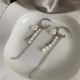 Dangle Earrings Fashion Sense Of Design Elegant Unique Pearl Water Accessories Essential Irregular