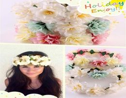 Women Girl Romantic Beach Wedding Fake Flower Hair Headband Crown Fashion Hoop R498604623