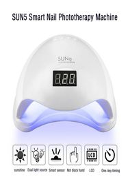 SUN5 48W Nail Dryer UV LED For Nails Lamp Curing Gel Polish Quick Drying With Auto Sensor Manicure Salon tool7505429