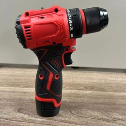 Red cordless drill variable speed electric drill household tool