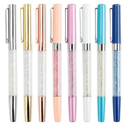 Gel Pen Metal Diamond Gift Office Sign Advertising Rhinestone Fashion Crystal Stationery Kawaii School Supplies