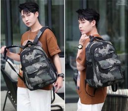 Backpack Fashion Trend Men Women Camouflage Large Capacity Oxford Double Shoulder Bags Outdoor Sport Travel Backpacks Schoolbag