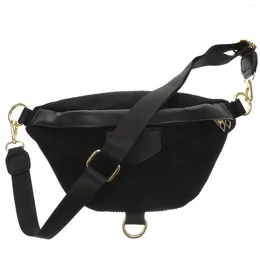 Raincoats Corduroy Chest Bag Fanny Pack Travel Waist Cross Body For Woman Waterproof Messenger