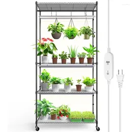 Grow Lights OEING Plant Stand With Light 3FT T5 5000K 36W 3 Packs LED Full Spectrum Indoor DIY Shelf Flower