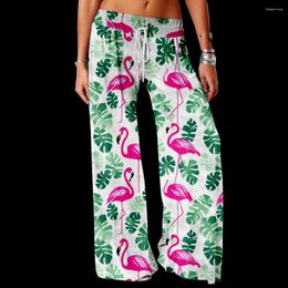 Women's Pants Spring Summer Flamingoes Fashion Womens Casual Oversized Aesthetic Trousers Harajuku Elegant Comfy Beach Joggers