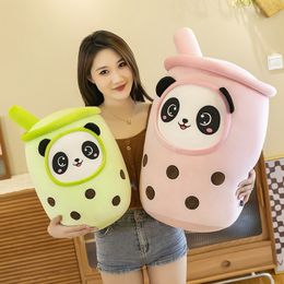 Cross border trade cream milk tea cups, pillows, plush toys, girls, sleeping dolls, gifts, Amazon wholesale