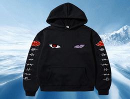 2020 Harajuku Anime Hoodies Uchiha Uzumaki Hatake Eyes Printing Pullover Sweatshirt Hip Hop Streetwear Tops X10219910302