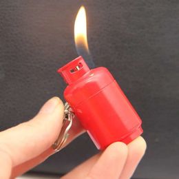 Creative Without Gas Tank Lighter Metal Portable Open Wind Proof Torch Igniter Butane Without Gas Lighter Outdoor Barbecue Cigar Gift for Men