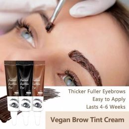 Enhancers Professional Henna Eyelash Eyebrow Dye Tint 15minute Fast Tint Easy Dye Gel Eyelash Brown Black Colour Tint Kit Eyebrow Make Up