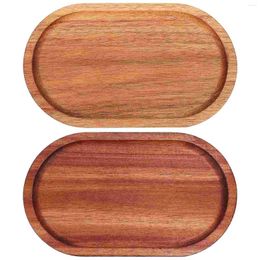 Dinnerware Sets 2pcs Wooden Trays Oval Wood Serving Platter Dinner Plates For Party Entertaining Appetiser