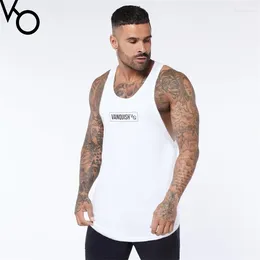 Men's Tank Tops Jogger Gym Sports Fitness Top Summer Cotton Crew Neck Quick Dry Breathable Stretch Training Clothing Vest