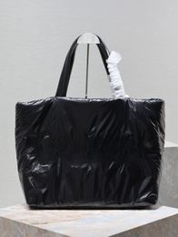 Black silk tote bag, cool and stylish